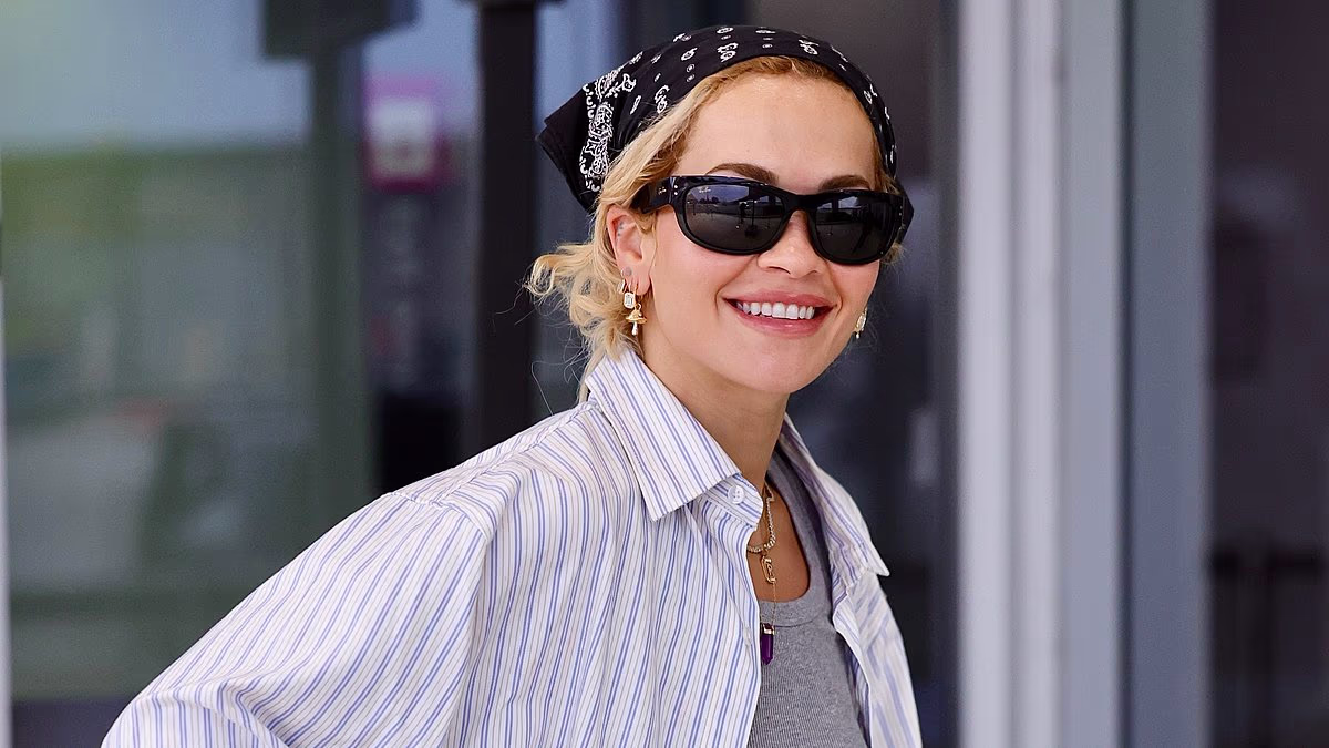 Rita Ora cuts a casually chic figure as she touches down in Sydney carrying a $28,000 Hermès Birkin