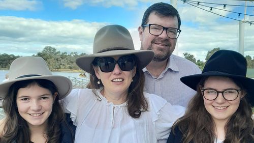 Rosina Gordon and her husband have raised their six children (two pictured here) in regional NSW.