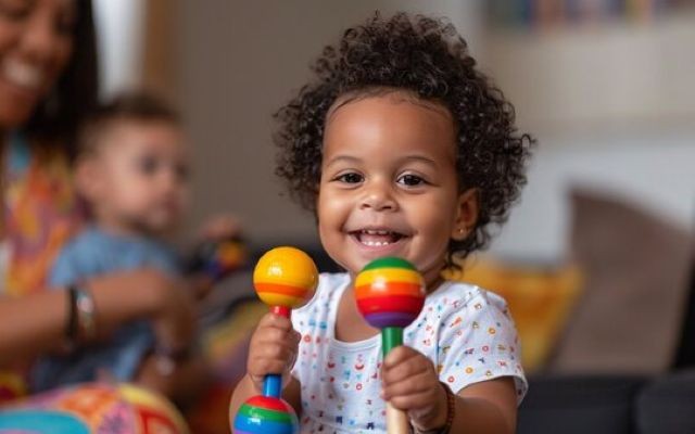 STUDY SUGGESTS BABIES WHO NOTICE MUSICAL RHYTHM MAY HAVE A HEAD START ON LANGUAGE