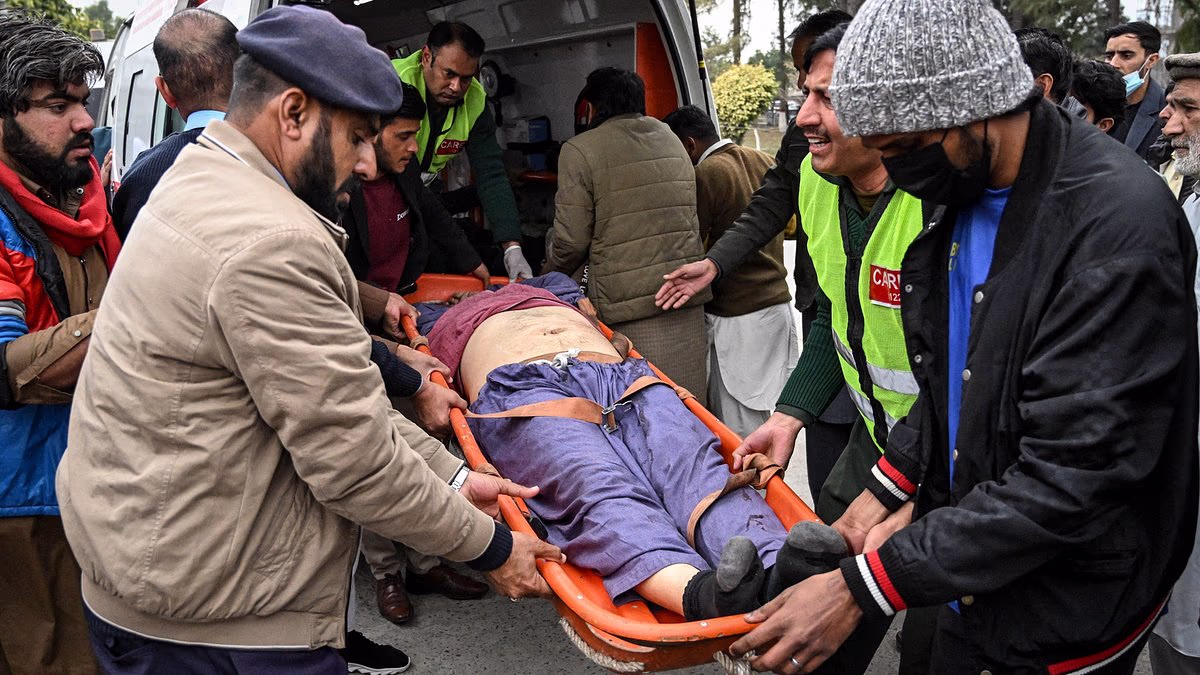 Suicide bomb blast kills dozens and injures nearly 200 in Pakistan