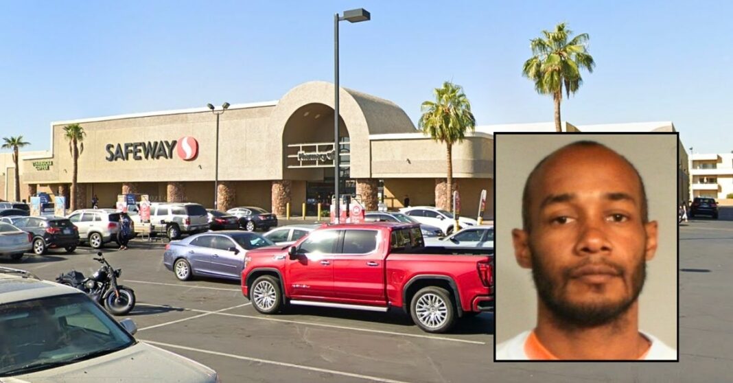 Supermarket shopper used paring knife he just bought to stab a stranger to death after they 'exchanged words' outside as they 'passed each other'