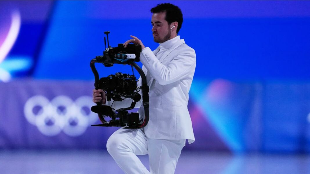 The cameraman who skates backward to capture Olympic triumph and defeat
