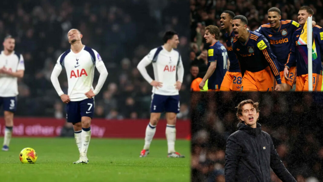 Tottenham face relegation threat in 2-1 home defeat against Newcastle