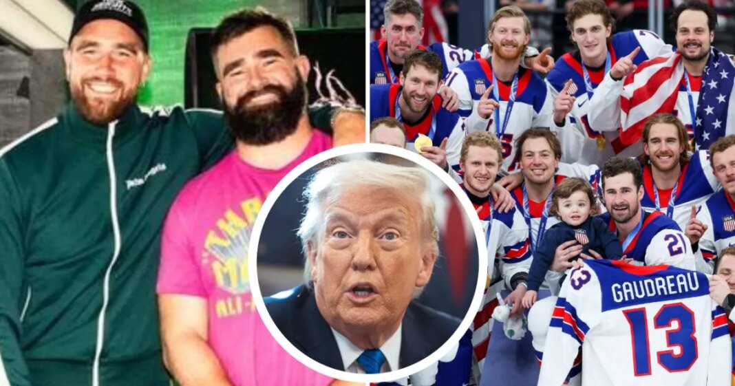 Travis and Jason Kelce Face Backlash for Supporting USA’s Men’s Hockey Team After President Trump Drama - InTouch Weekly