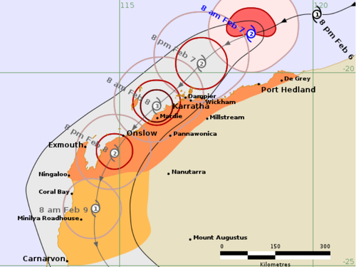 Tropical Cyclone Mitchell is forecast to intensify to a category three storm ahead of making landfall in Western Australia﻿'s Pilbara region.