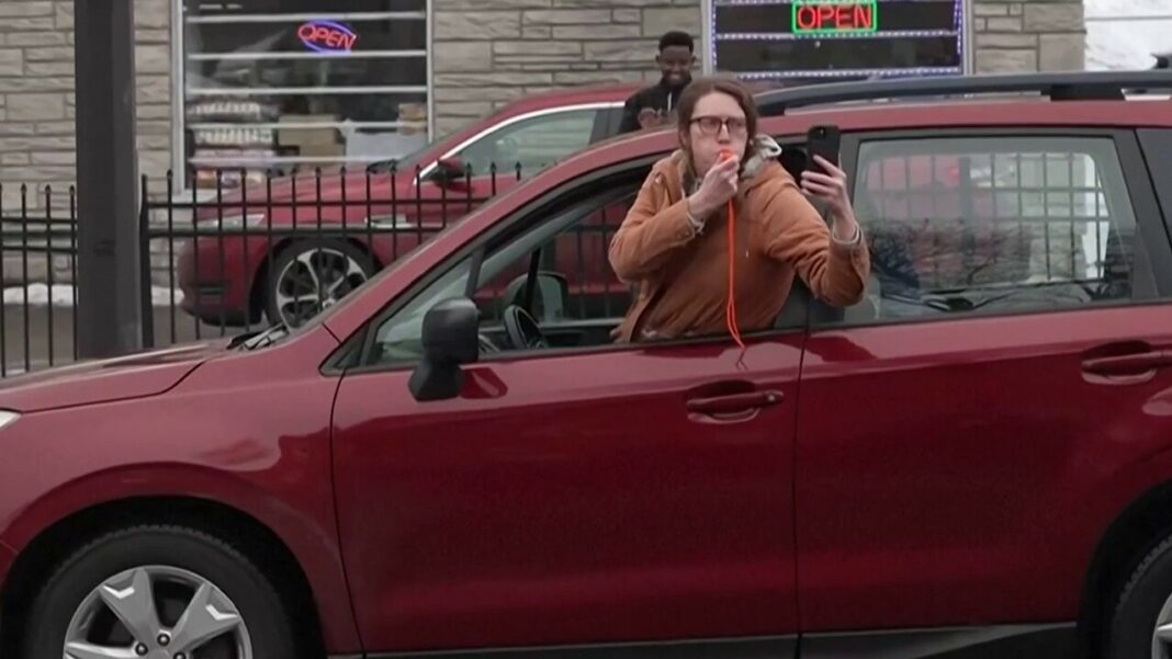 'White saviors'' use of whistles causes bitter internal rift inside anti-ICE movement