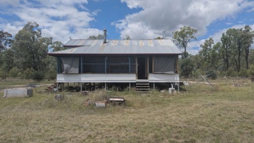The house is not connected to the electricity grid, and has no running water.
