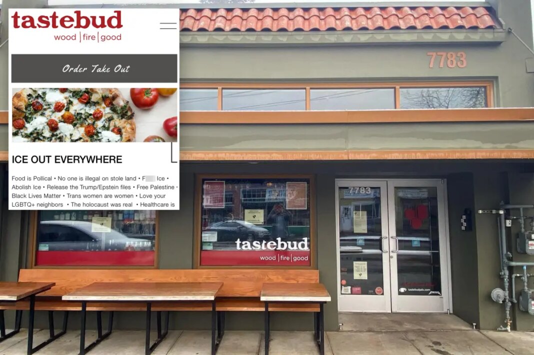 Woke pizza restaurant hits diners with anti-ICE propaganda and bizarrely declares 'food is political'