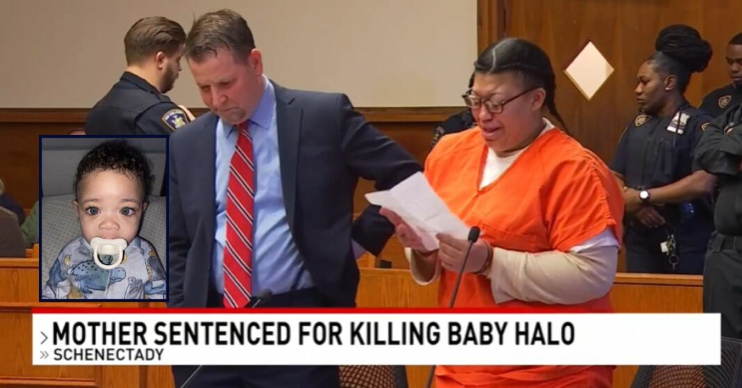 'You can cry all you want': Judge not swayed by mom's tears after she dumped baby down drainage pipe, and stood there for nearly 30 minutes watching her freeze