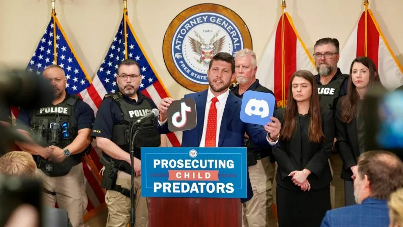 AG Uthmeier announces record takedown of child predators in a year for Florida