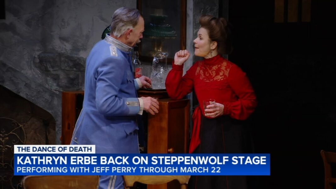 Actress Kathryn Erbe in 'The Dance of Death' at Steppenwolf Theatre this month in Lincoln Park, Chicago