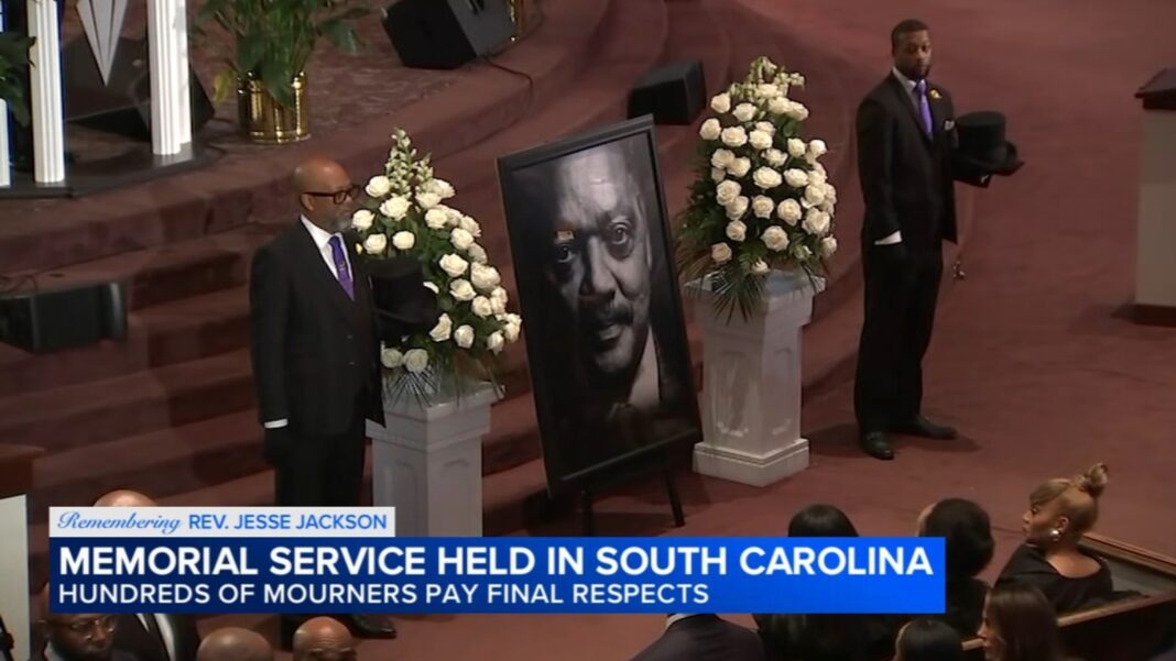 After a storied civil rights career, Rev. Jesse Jackson heads home to South Carolina, lies in state as part of funeral services