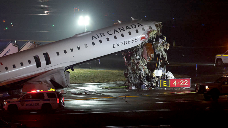Tragic Collision: Air Canada Jet Hits Fire Truck, Shutting Down LaGuardia Airport