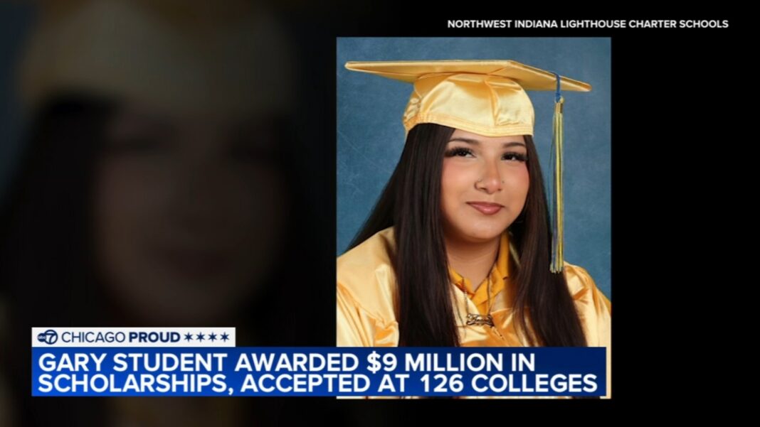 Araceli Cuevas of Gary Lighthouse College Preparatory Campus in Indiana awarded $9M in scholarships, accepted at 126 colleges