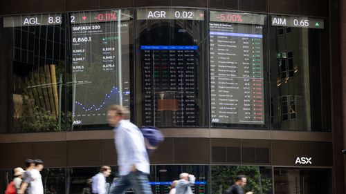 AFR: Generics: ASX Ticker, Martin Place ASX, stock markets, stocks, Australian stock exchange, financial markets, company stocks, indices, stock ticker. Friday 23, January 2026 photo: Oscar Colman