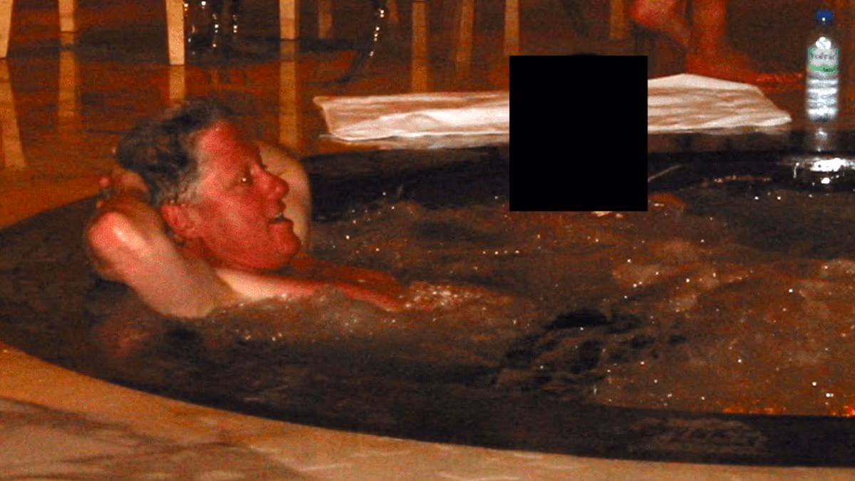 Bill Clinton's hot tub pic is from Asia trip with Epstein and Maxwell