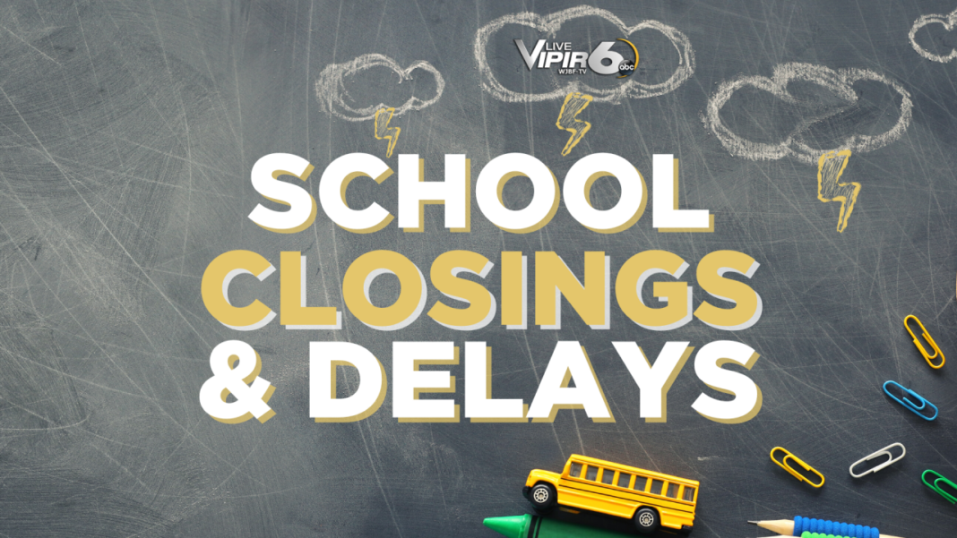 CSRA school closures Monday, March 16th