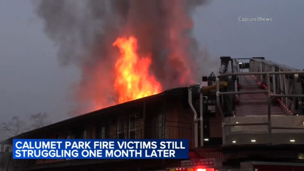 Calumet Park fire: Residents who lost apartments, belongings on Valentine's Day still struggling to recover
