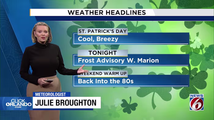 Central Florida Weather: Cooler Temps, Rip Current Risk and Frost Advisory After Cold Front