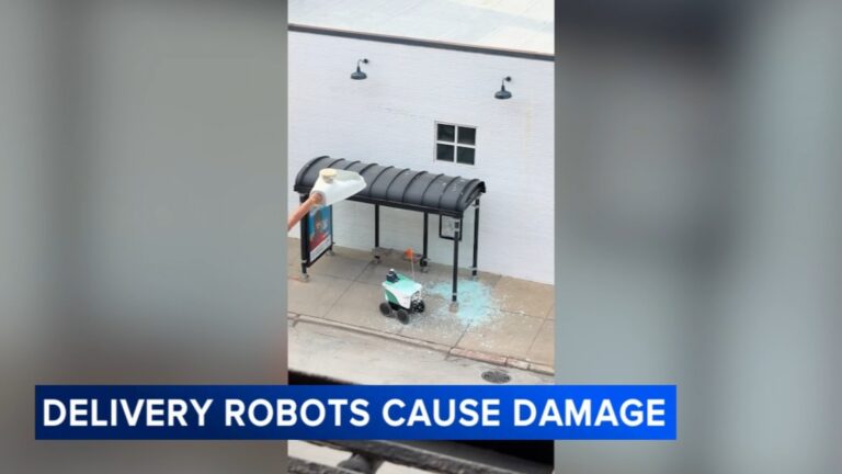 Chicago Officials Address Concerns Over Food Delivery Robots Damaging CTA Bus Shelters