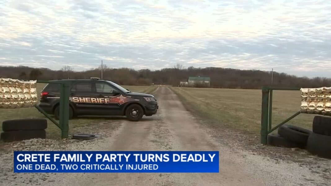Crete, Illinois shooting: 3 shot, 1 fatally, during family party fight on South State Line Road, Will County Sheriff's Office says