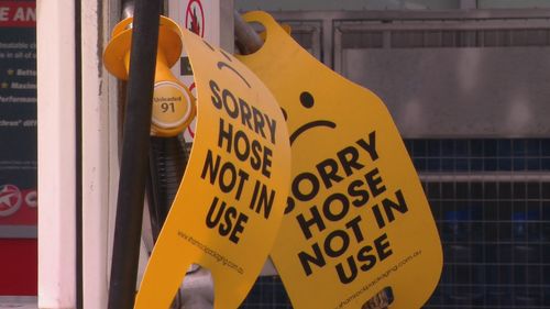 Petrol bowsers across NSW have begun running out of fuel.