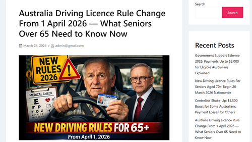 Screenshots of what appear to be AI-based websites making false claims about changes coming on April 1.