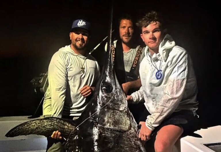 Florida Family Reels in Massive 500-Pound Swordfish on Graduation Trip