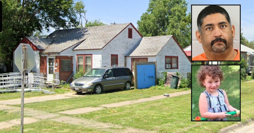 Firefighters responding to house blaze find 4-year-old girl strangled to death and man hiding in a crawl space under the home