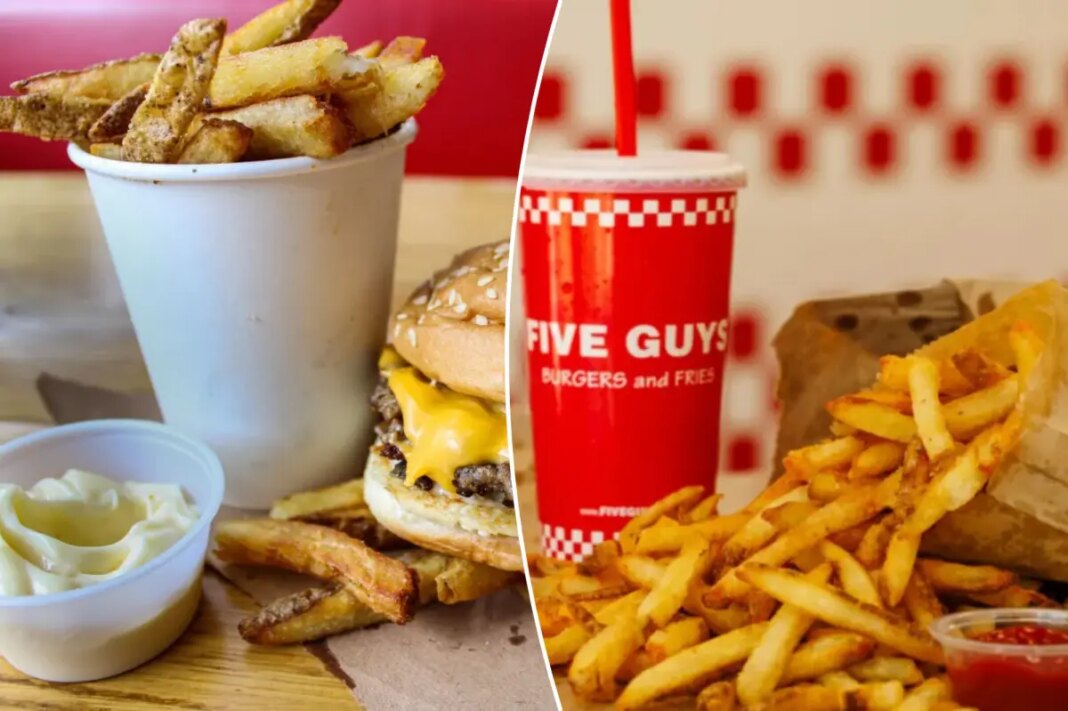 Five Guys customers fume as chain ditches fry cups for paper bags