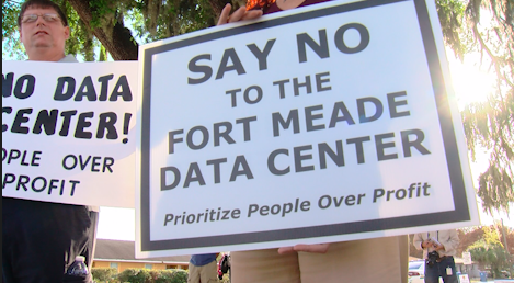 Fort Meade delays AI data center vote following massive pushback