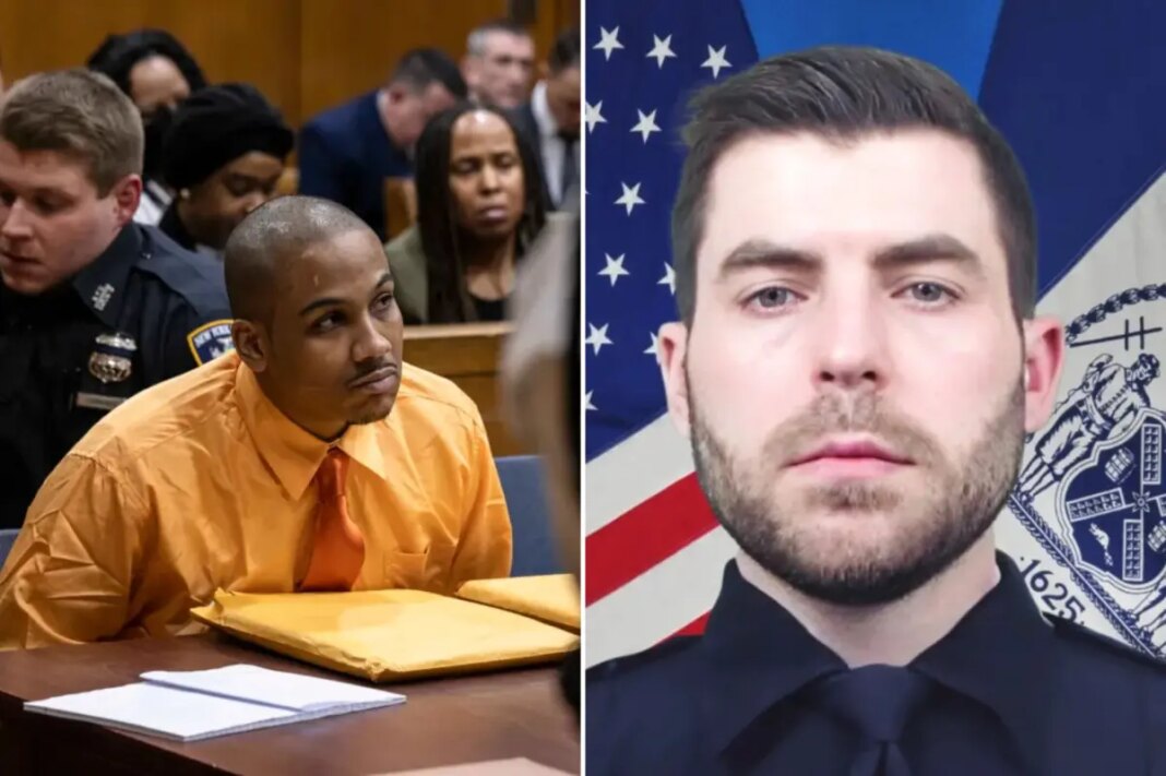 Goon seen smirking on bodycam after gunning down NYPD hero Jonathan Diller -- as fellow cop breaks down on witness stand