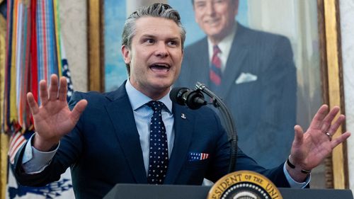 Pete Hegseth has denied seeking to make defence investments before the war with Iran began.