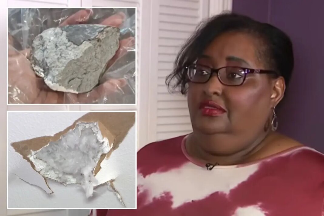 Houston woman Sherrie James claims suspected meteorite smashed into house after blast rattles residents