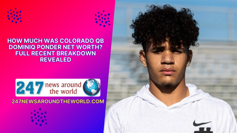 Discover the Recent Net Worth Breakdown of Colorado QB Dominiq Ponder