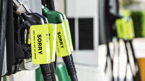 Petrol prices showing BP petrol station in Clovelly 16th March 2026.