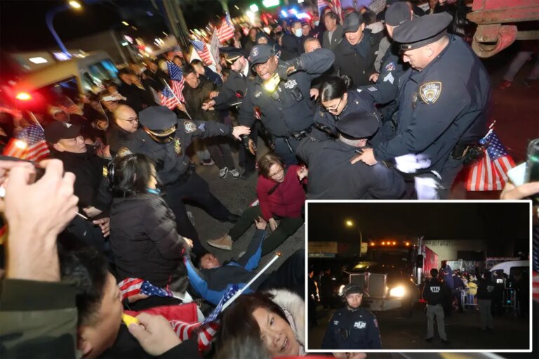 Massive Protest Erupts at NYC Homeless Shelter Site, Halting Construction Efforts