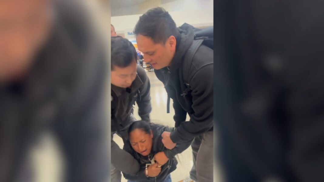 ICE agents detain woman at San Francisco International Airport, viral video shows