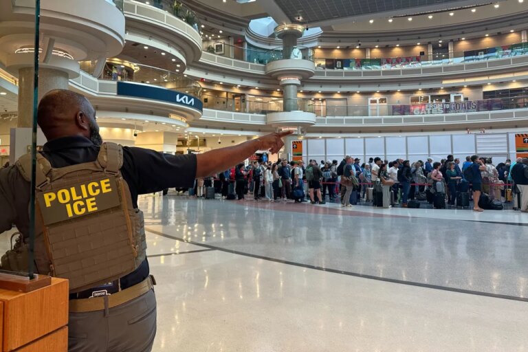 ICE Officers Bolster TSA Checkpoints at Airports Following Trump Directive During Shutdown