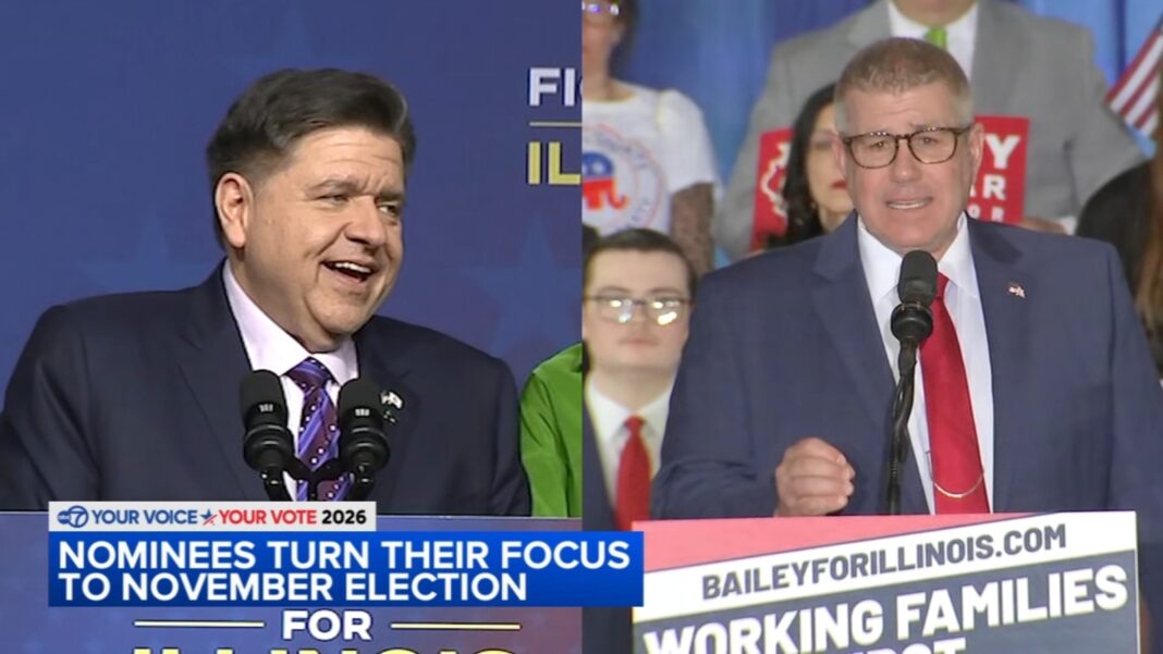 Illinois primary election: Gov. JB Pritzker facing off against Darren Bailey once again in 2026 Illinois governor race