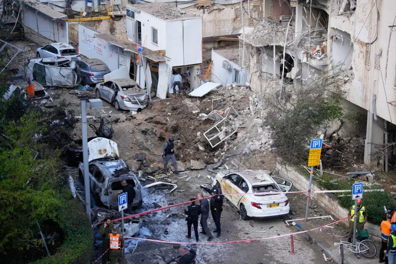 Iran targets Israel, Gulf Arab states even as Trump says US is in talks to end war