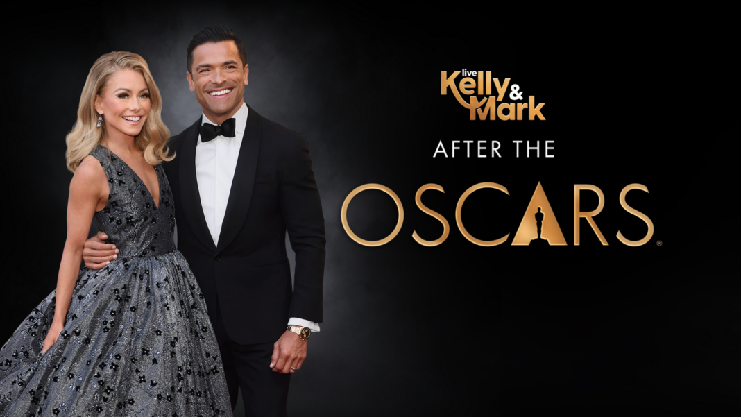Kelly Ripa and Mark Consuelos host Live's 'After the Oscars Show' Countdown begins on Hollywood's biggest morning