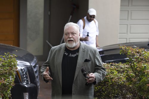 Radio host Kyle Sandilands leaves  is home in, Vaucluse, 17 March 2026. Image 2