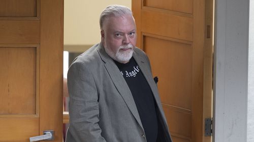 Radio host Kyle Sandilands leaves is home in, Vaucluse, 17 March 2026. Photo Jessica Hromas