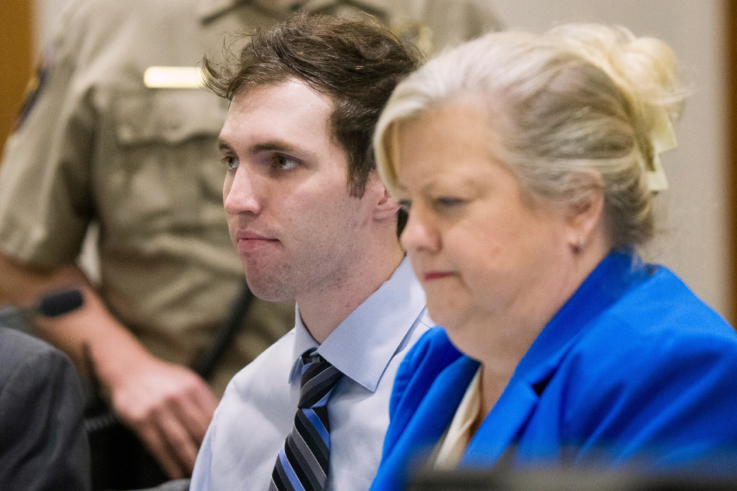 FILE - Tyler Robinson, who is accused of fatally shooting Charlie Kirk, sits beside defense attorney Kathryn Nester during a hearing in 4th District Court in Provo, Utah, Jan. 16, 2026. (Bethany Baker/The Salt Lake Tribune via AP, File)