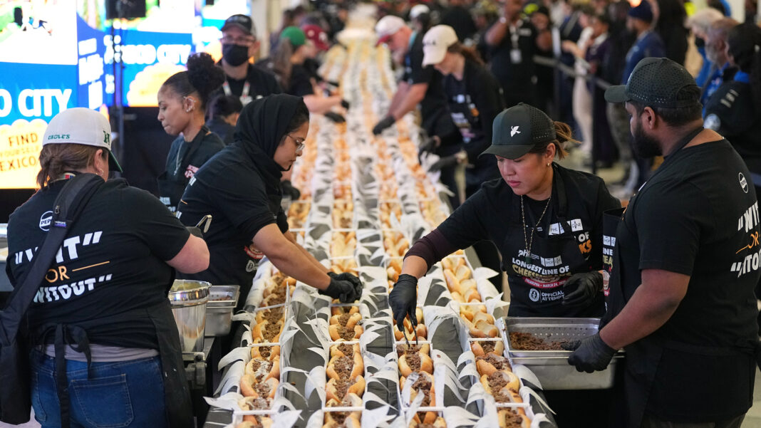 'Longest Line of Cheesesteaks': New world record makes history at Philadelphia airport