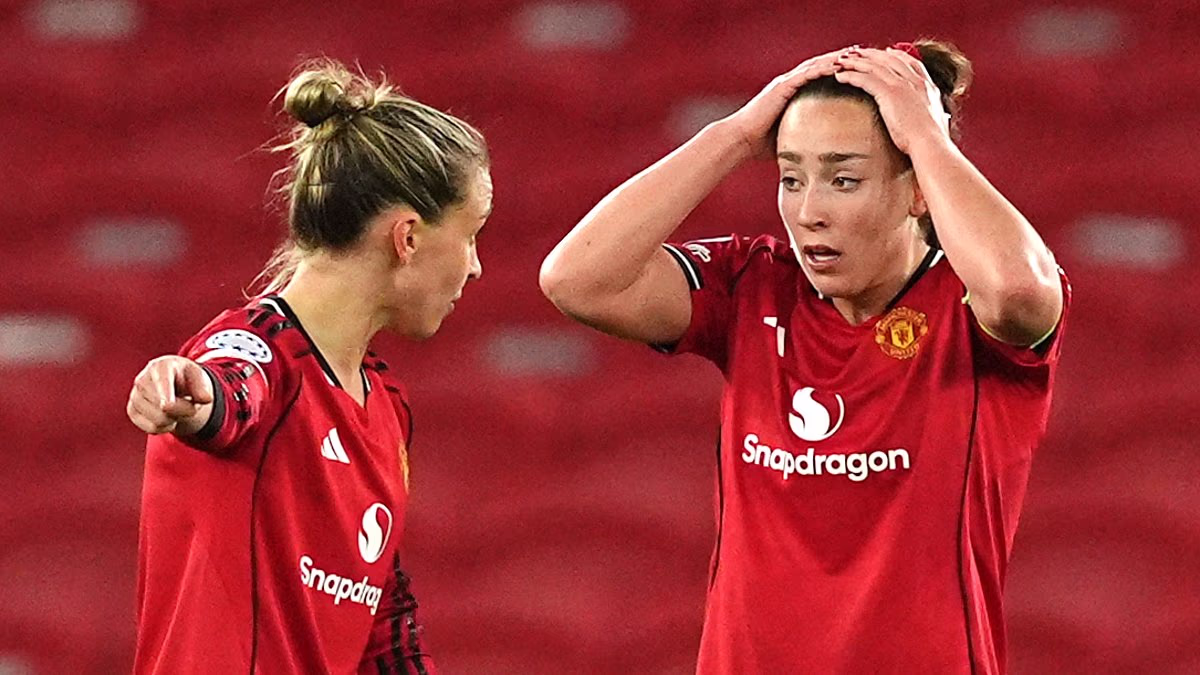 Man United 2-3 Bayern Munich: Pernille Harder returns to haunt Marc Skinner's side as Reds face daunting return trip to Germany in Women's Champions League quarter-final