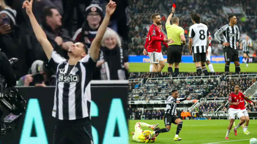 Man United slip to 10-man Newcastle as Carrick’s run ends