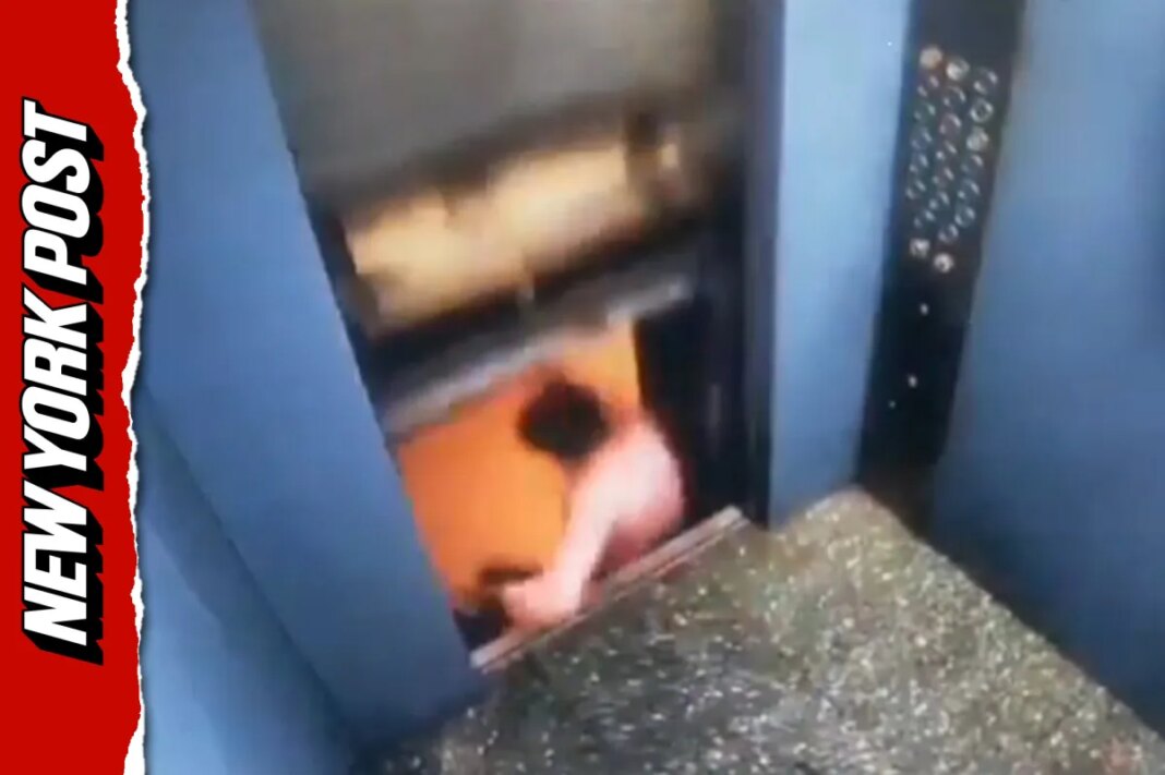 Man leaves malfunctioning elevator moments before it shoots up shaft (Video)