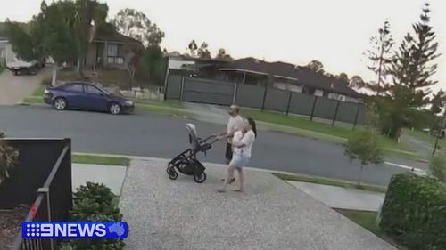 CCTV has emerged capturing some of the final moments of a Logan mother and her baby girl hours before they were found dead south of Brisbane yesterday.Kate Paterson, 38, and her one-year-old daughter, April, were found dead with stab wounds in the family's Bannockburn home after the child's father, 39-year-old Blake Seers, was struck by a vehicle just a few hundred metres away.